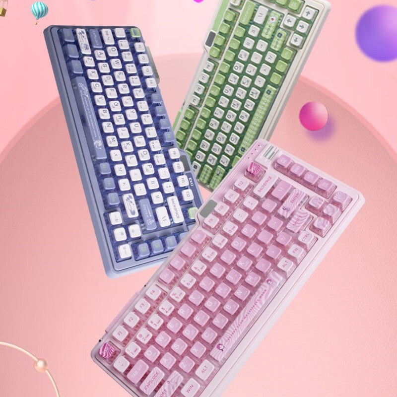 Colorful Wireless Mechanical Keyboard Home Office