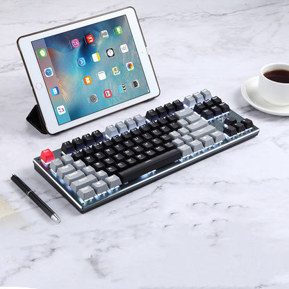 Bluetooth Mechanical Keyboard Wired Wireless Bluetooth Three-mode Tablet Phone Computer