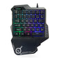 One-Handed Mechanical Gaming Keyboard RGB Backlit Portable Mini Gaming Keypad Game Controller