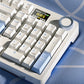 Tri-mode Transparent Mechanical Keyboard Wireless Bluetooth