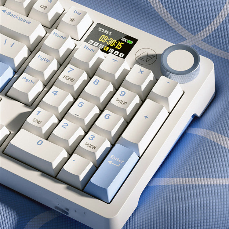 Tri-mode Transparent Mechanical Keyboard Wireless Bluetooth