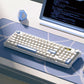 Tri-mode Transparent Mechanical Keyboard Wireless Bluetooth