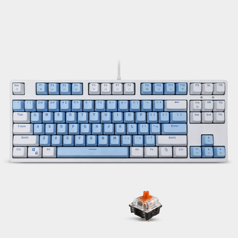 Mechanical Keyboard Sea Rhyme Light Blue Cyan Axis Red Axis Gaming