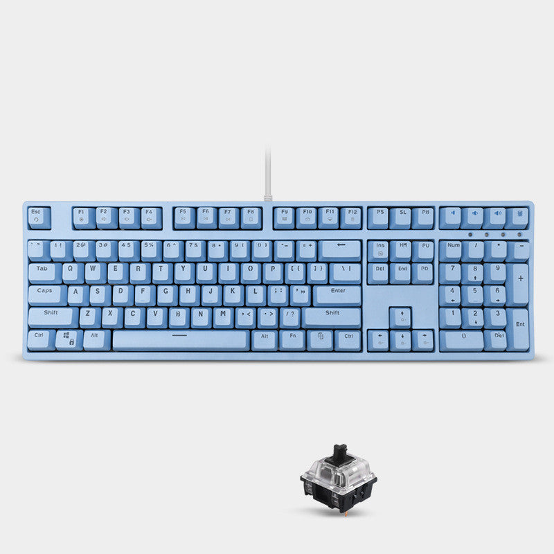 Mechanical Keyboard Sea Rhyme Light Blue Cyan Axis Red Axis Gaming