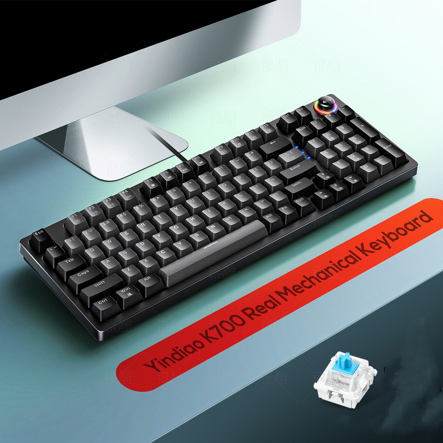 K700 Custom Luminous Mechanical Keyboard Gaming - 96 Keys