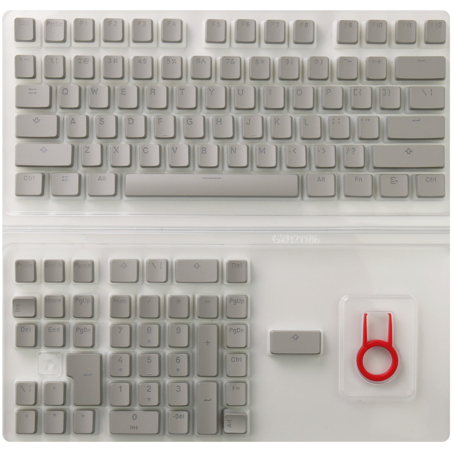 Double Skin Milk Translucent Keycap Closed Keyboard