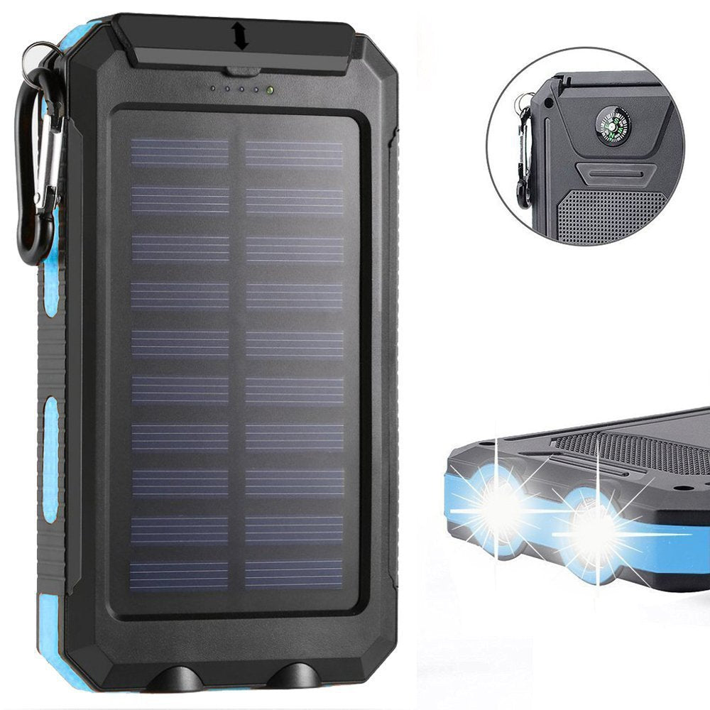 Outdoor Solar Power Bank 20000mAh Inklusive Taschenlampe Callipson