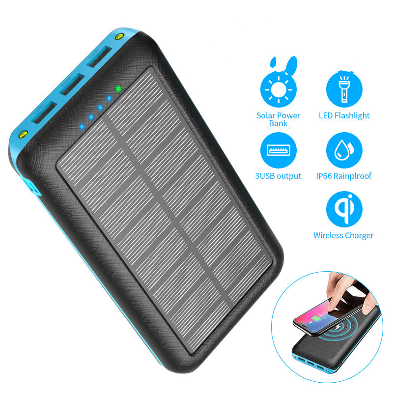 Tragbare Solar Powerbank 80000mAh mit 3 USB Anschlüssen Callipson