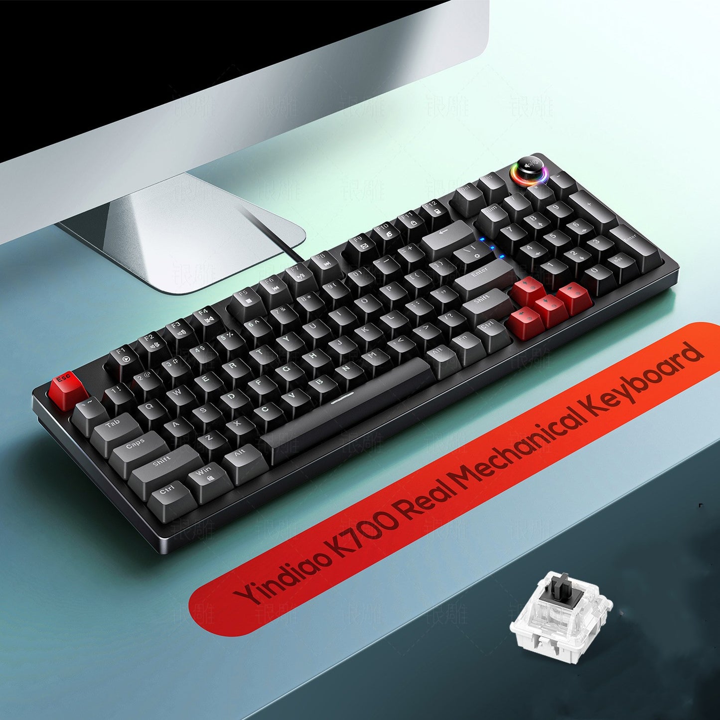 K700 Custom Luminous Mechanical Keyboard Gaming - 96 Keys