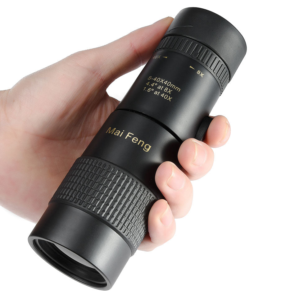 40x40 Monocular Telescope with Retractable Zoom