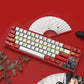 Bluetooth 5.0 Dual-Mode Mechanical Keyboard with 68 Cream Switch Keys