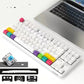 Blackmail K870T Wireless Bluetooth Dual Mode Mechanical Keyboard - 87 Keys