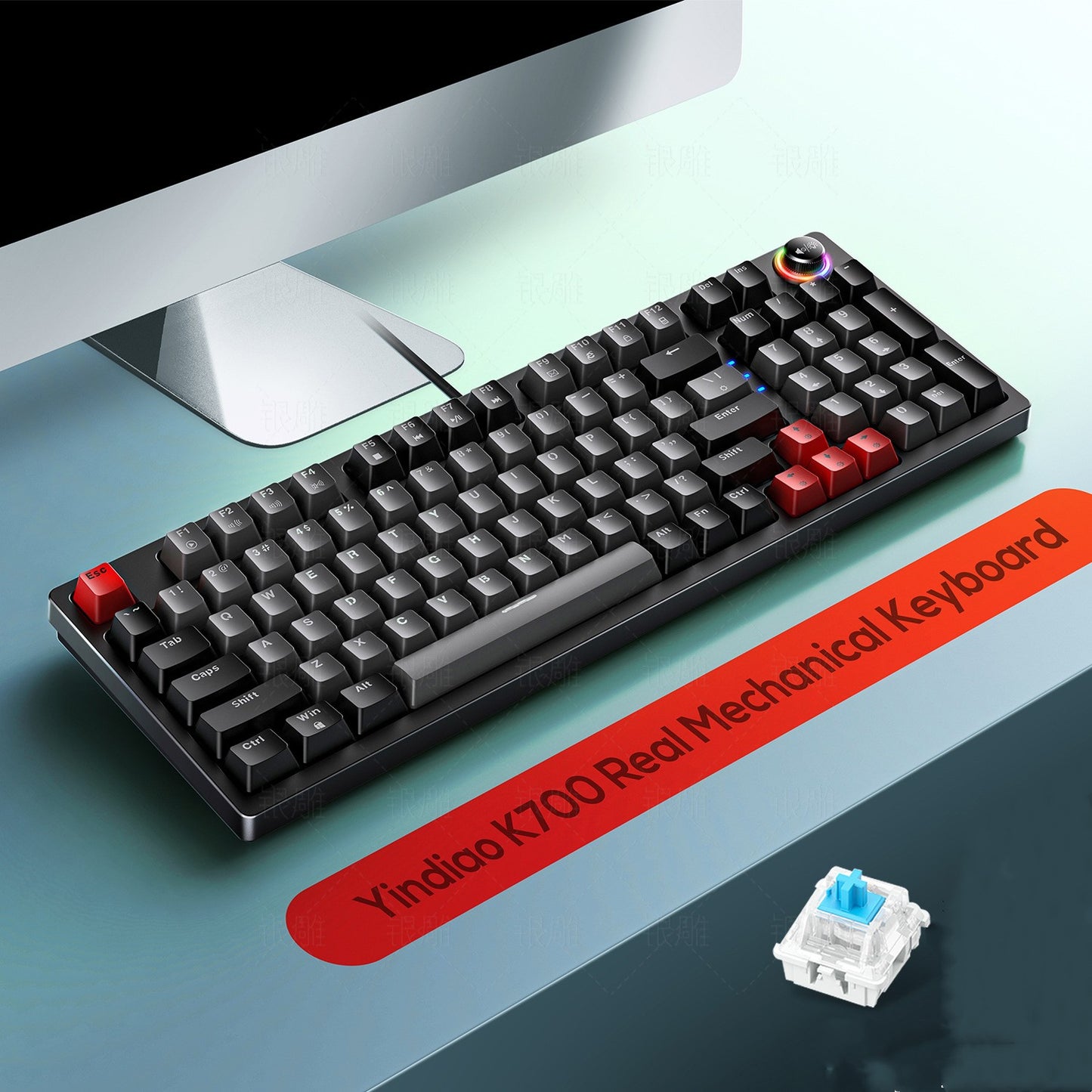 K700 Custom Luminous Mechanical Keyboard Gaming - 96 Keys