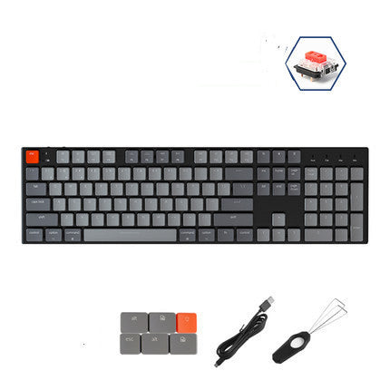 Bluetooth Wireless Thin Low Axis Mechanical Keyboard Computer Backlight 104 Keys