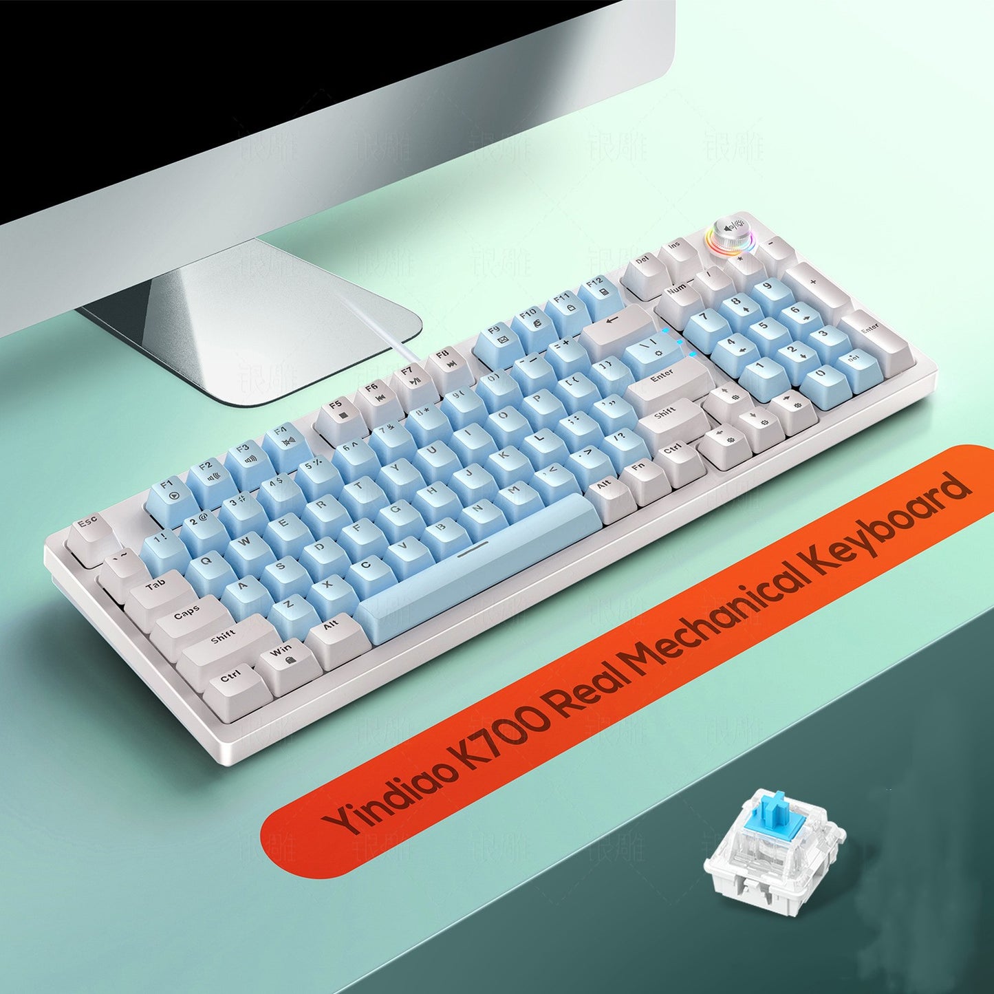 K700 Custom Luminous Mechanical Keyboard Gaming - 96 Keys