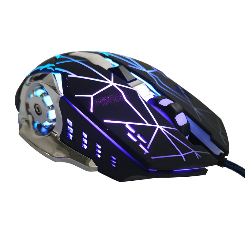 Wired Gaming Mouse 5500DPI 7-Color LED Backlight Optical Mouse Gamer USB 7 Buttons Callipson