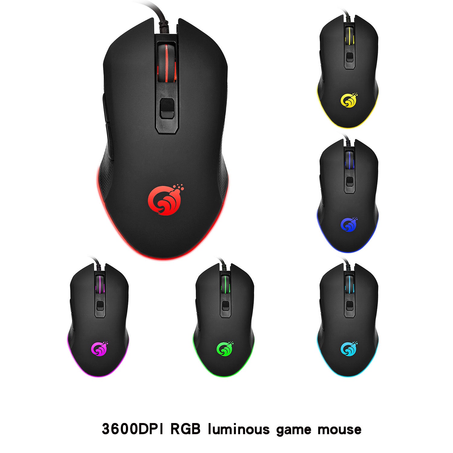 Wired gaming mouse glows Callipson