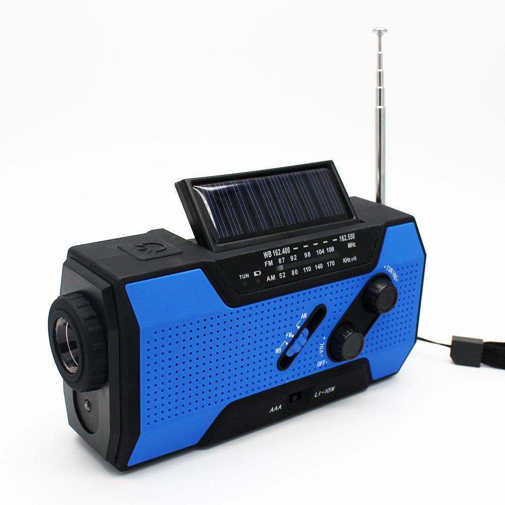 Emergency Radio 6-in-1 Radio Solar Batterie Hand-Cranked Flashlight Callipson