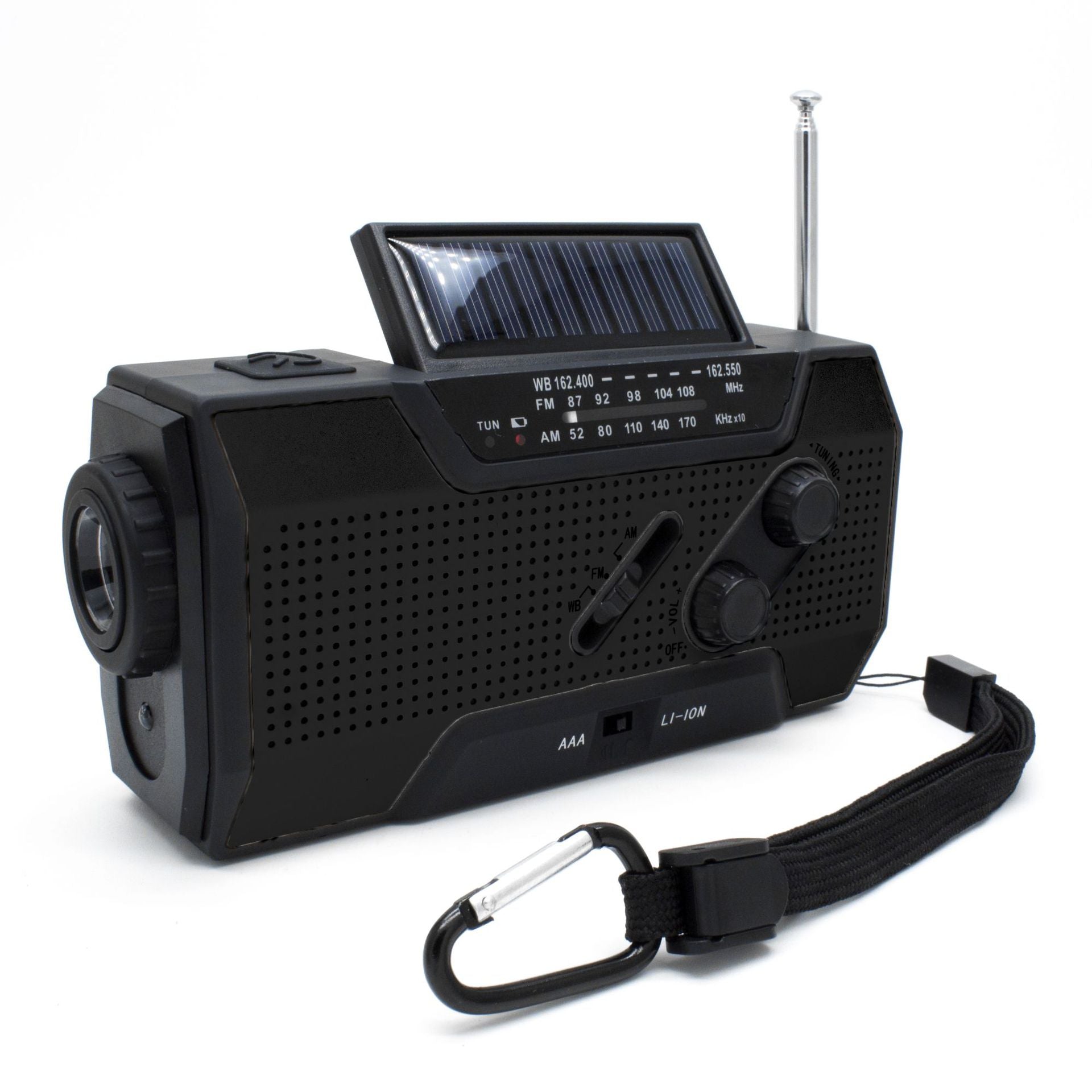 Emergency Radio 6-in-1 Radio Solar Batterie Hand-Cranked Flashlight Callipson