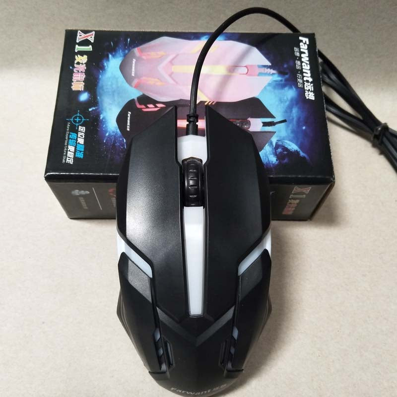 Wired Photoelectric Computer Office Home Gaming Light-Transmitting Mouse Callipson