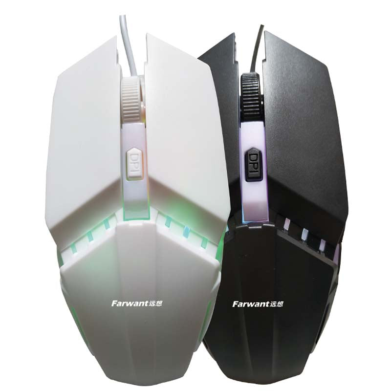 Wired Photoelectric Computer Office Home Gaming Light-Transmitting Mouse Callipson