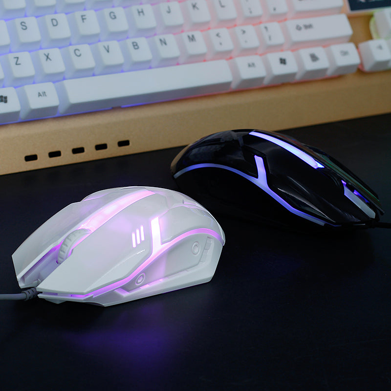 Wired Photoelectric Computer Office Home Gaming Light-Transmitting Mouse Callipson