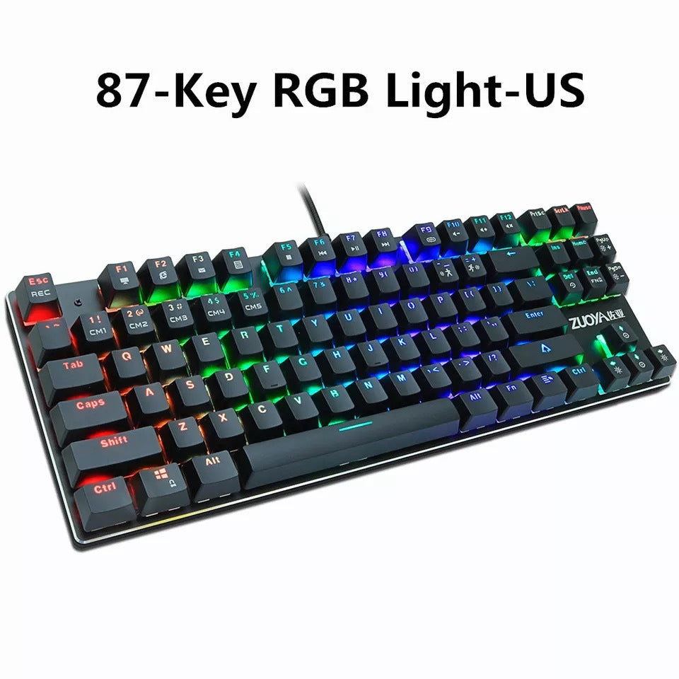 Mechanical Keyboard Green Axis Red Axis Gaming Keyboard 87-key Callipson