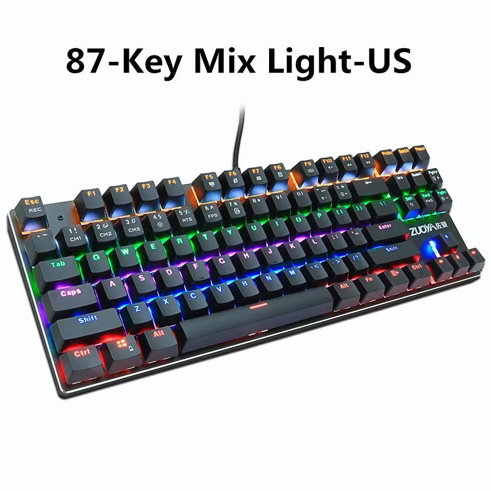 Mechanical Keyboard Green Axis Red Axis Gaming Keyboard 87-key Callipson