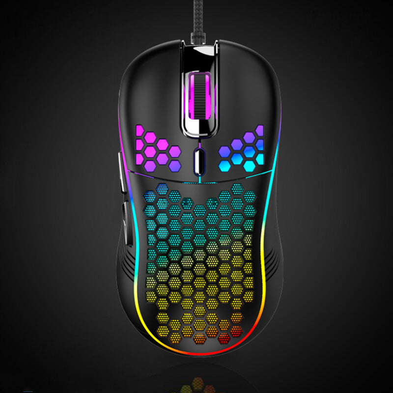 Hollow Hollow Lightweight Wired Gaming Mouse Wired USB Colorful Glow Callipson