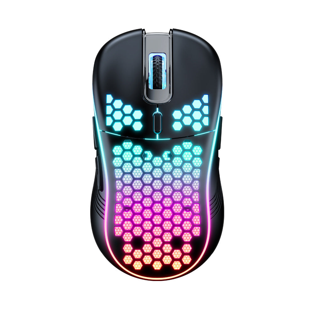 SA-1 Dual Mode Honeycomb Shell RGB Wireless Bluetooth Computer Gaming Mouse Callipson