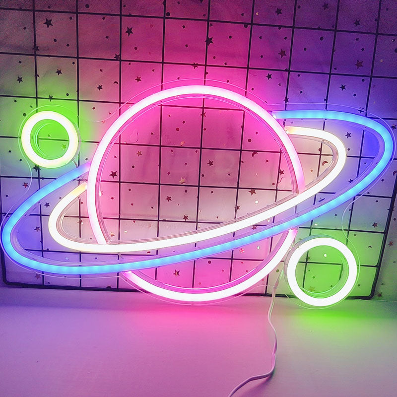 Planet Shape Neon Wall Light Callipson