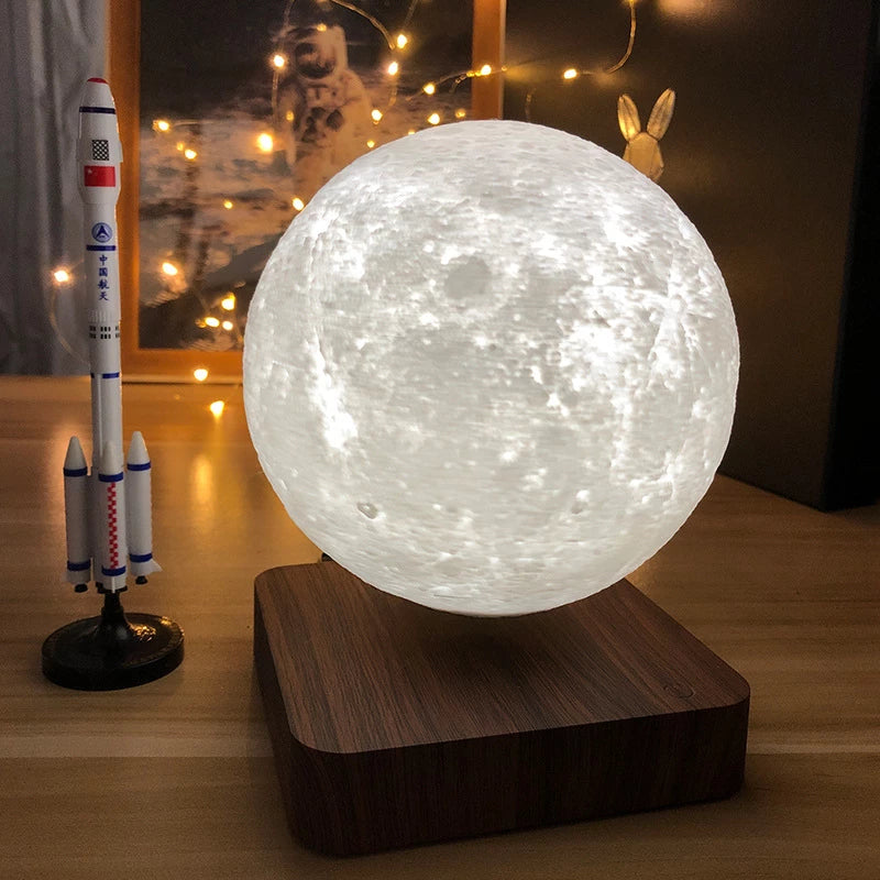 Creative Rotating 3D Magnetic Levitation Moon LED Night Lamp Callipson