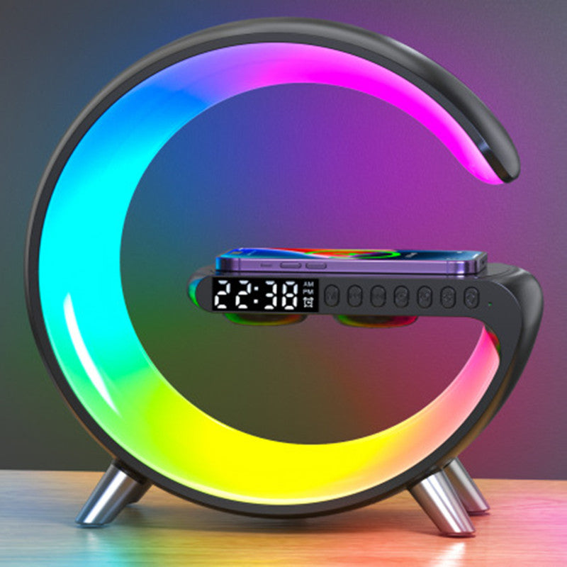 Atmosphere LED Lamp - Bluetooth Speaker - Wireless Charger - Alarm Clock Discount 99,99 € at Callipson