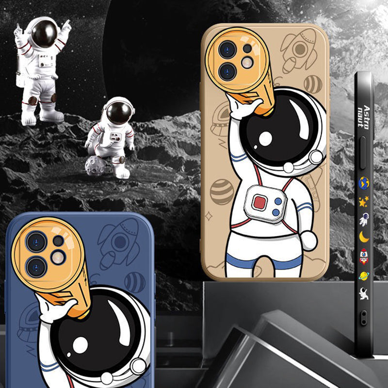 Cartoon Astronaut Creative Planet Silicone Phone Case Callipson