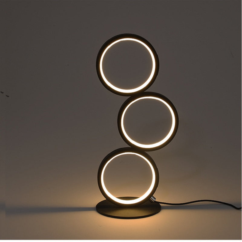 Circle Personality Three-tone Light LED Eye Protection Table Lamp Callipson