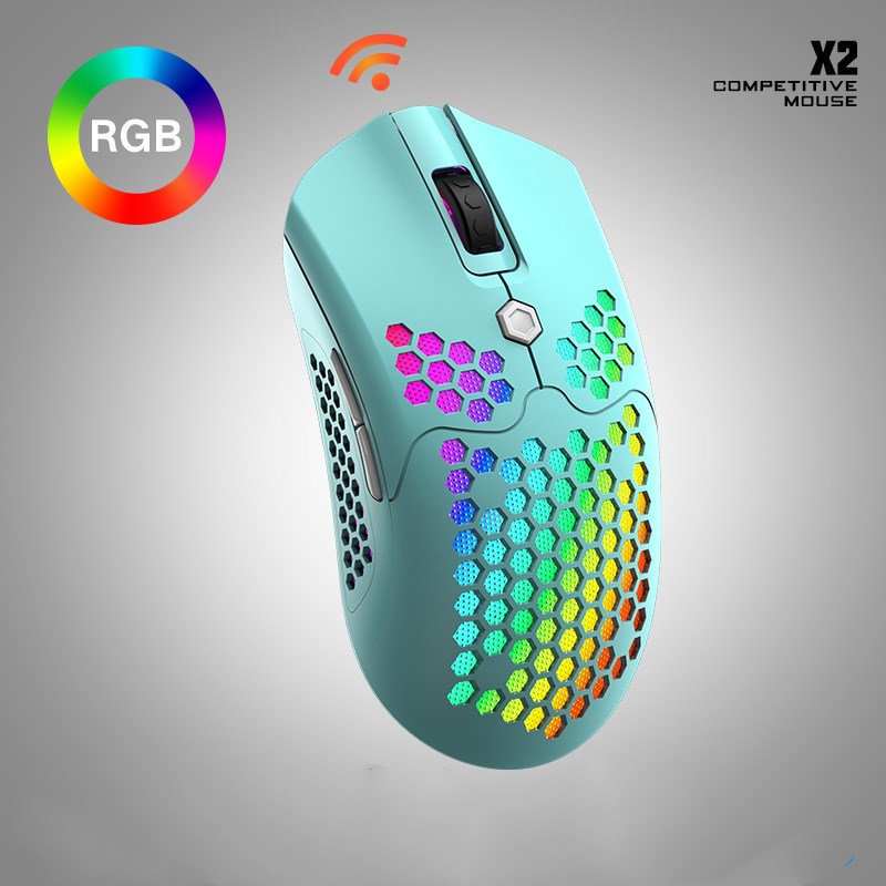 Free Wolf X2 wireless mouse RGB dual-mode game mouse Callipson