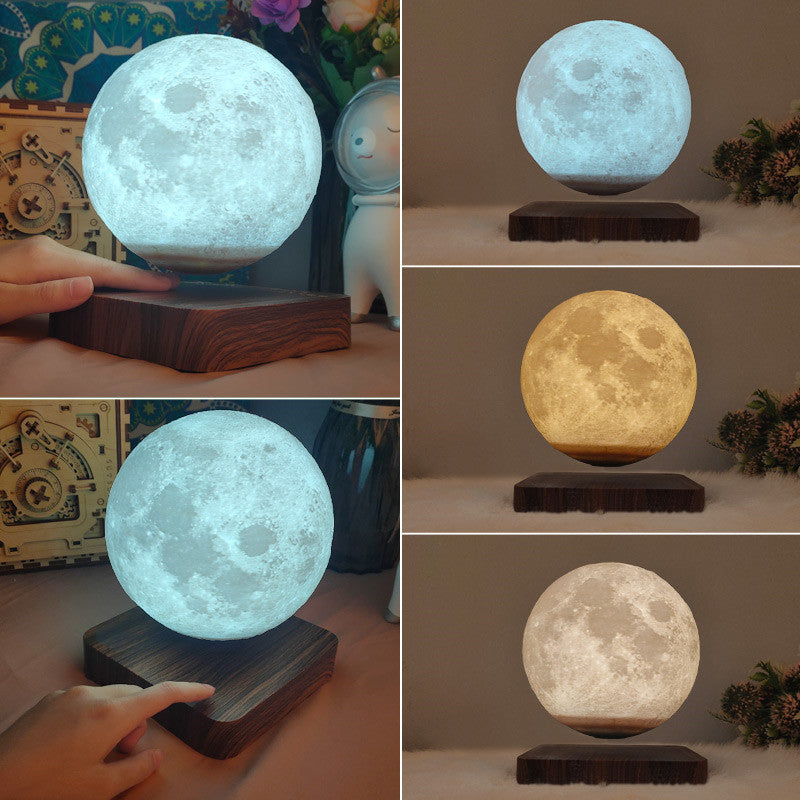 Creative Rotating 3D Magnetic Levitation Moon LED Night Lamp Callipson