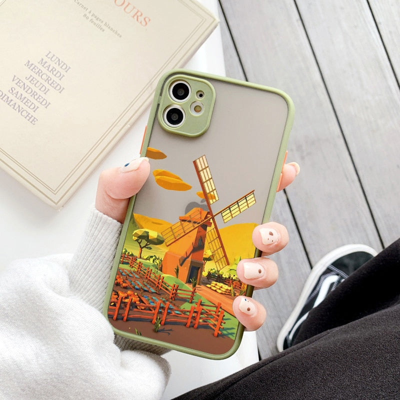 Hand Painted Phone Case For iphone Shockproof Cover Callipson