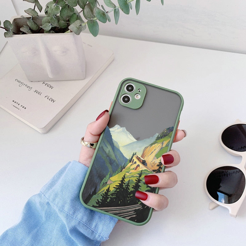 Hand Painted Phone Case For iphone Shockproof Cover Callipson