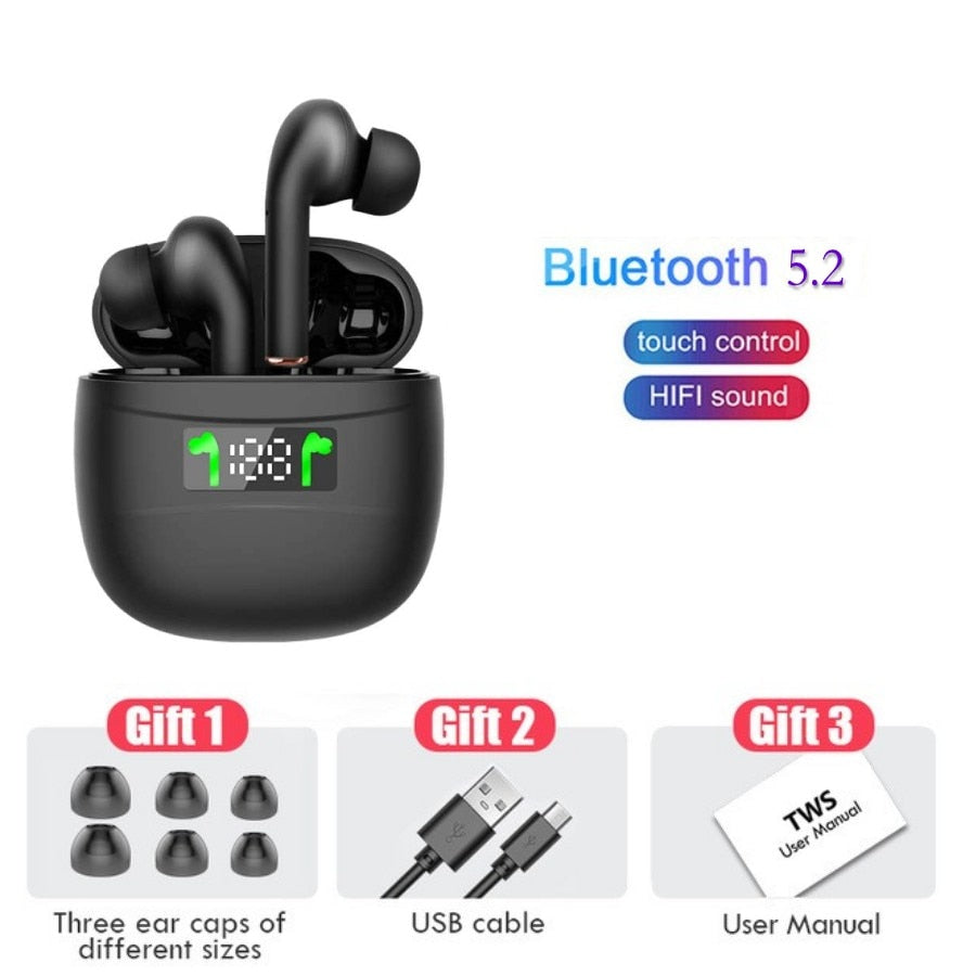 TWS Wireless Earphones Bluetooth 5.0 Headphones IPX7 Waterproof Earbuds LED Display HD Stereo Built-in Mic for Xiaomi iPhone Callipson