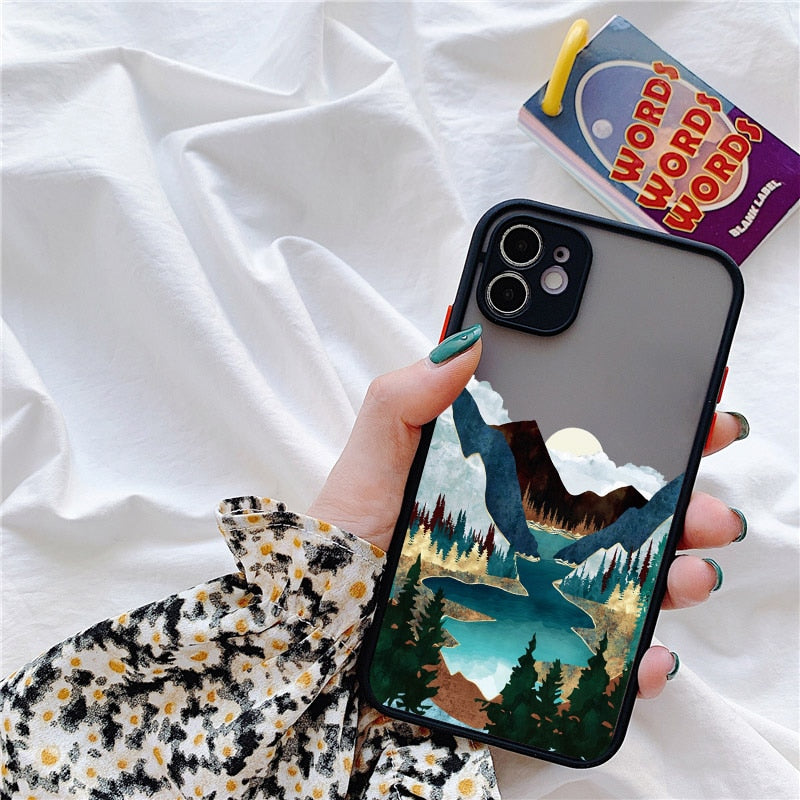 Hand Painted Phone Case For iphone Shockproof Cover Callipson