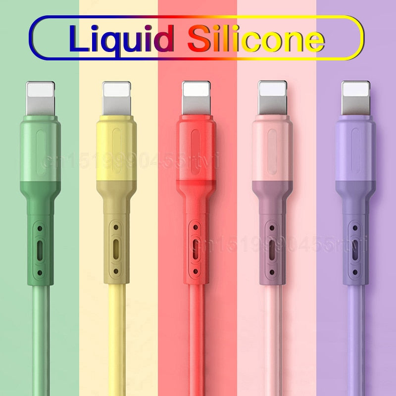 Silicone Charging USB Cable For iPhone With Fast Data Transmitting - 1/1.5/2M Callipson