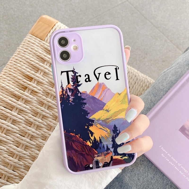 Hand Painted Phone Case For iphone Shockproof Cover Callipson