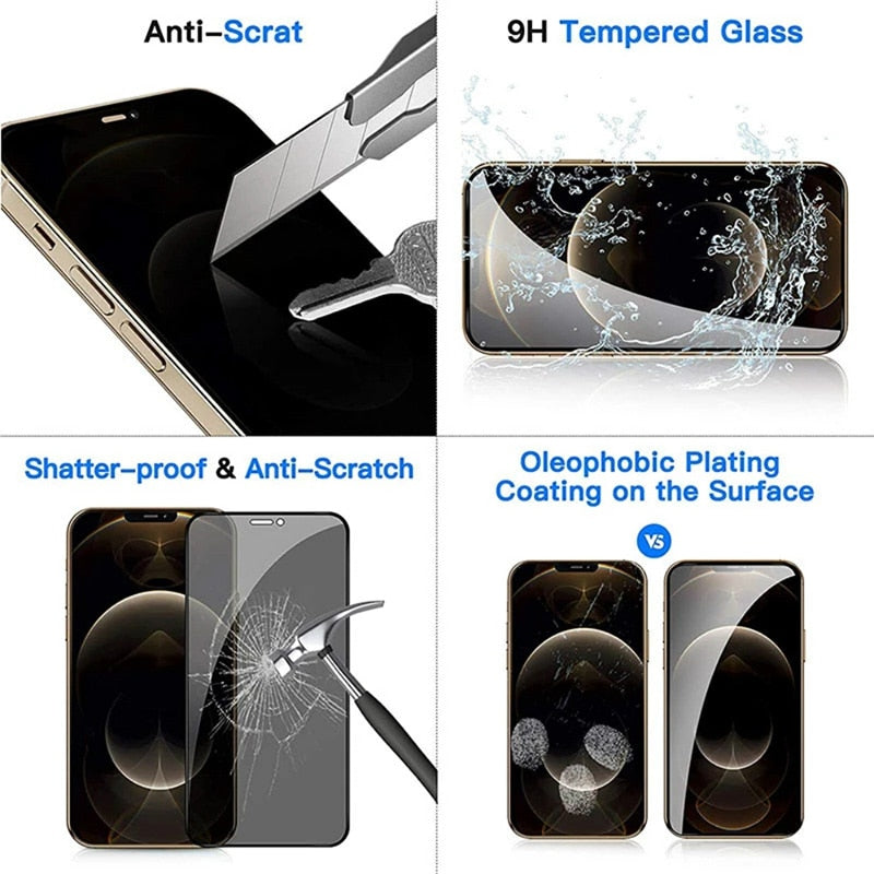 Screen Protector Anti Spy Glass for iPhone Callipson