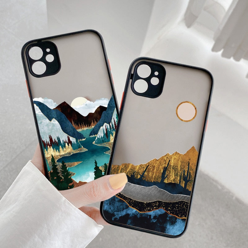 Hand Painted Phone Case For iphone Shockproof Cover Callipson