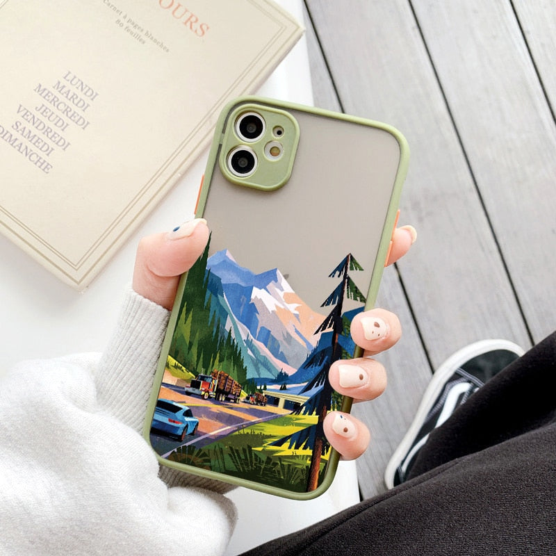 Hand Painted Phone Case For iphone Shockproof Cover Callipson