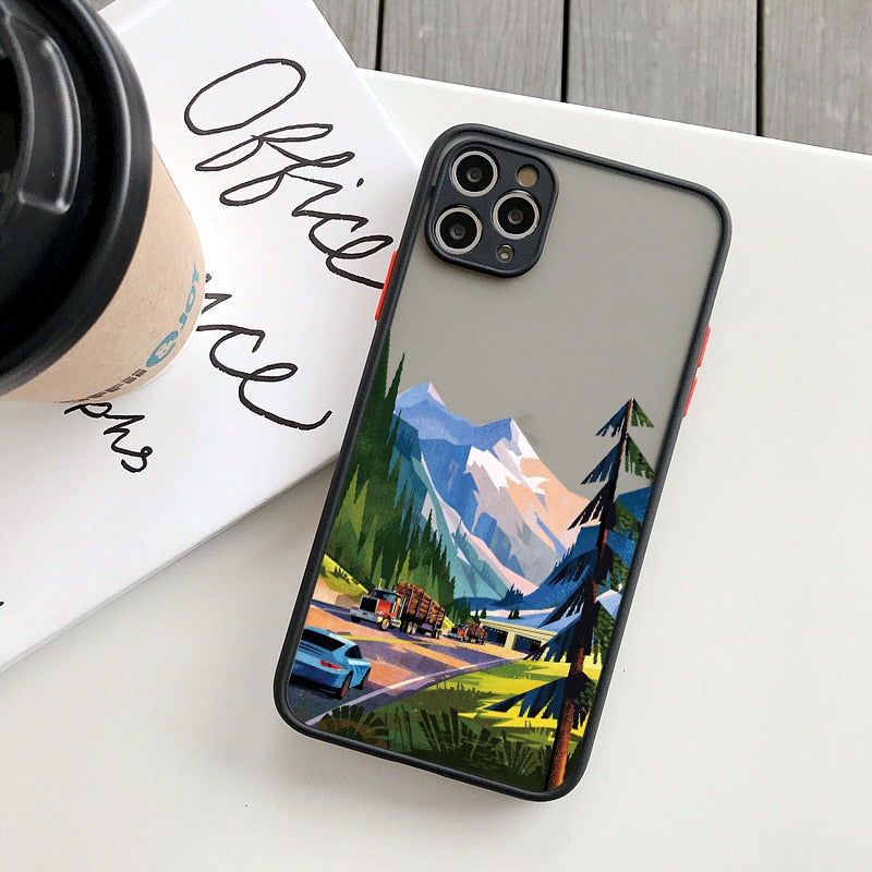 Hand Painted Phone Case For iphone Shockproof Cover Callipson