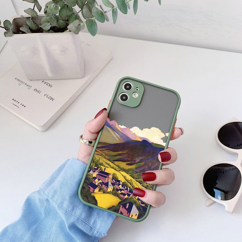 Hand Painted Phone Case For iphone Shockproof Cover Callipson