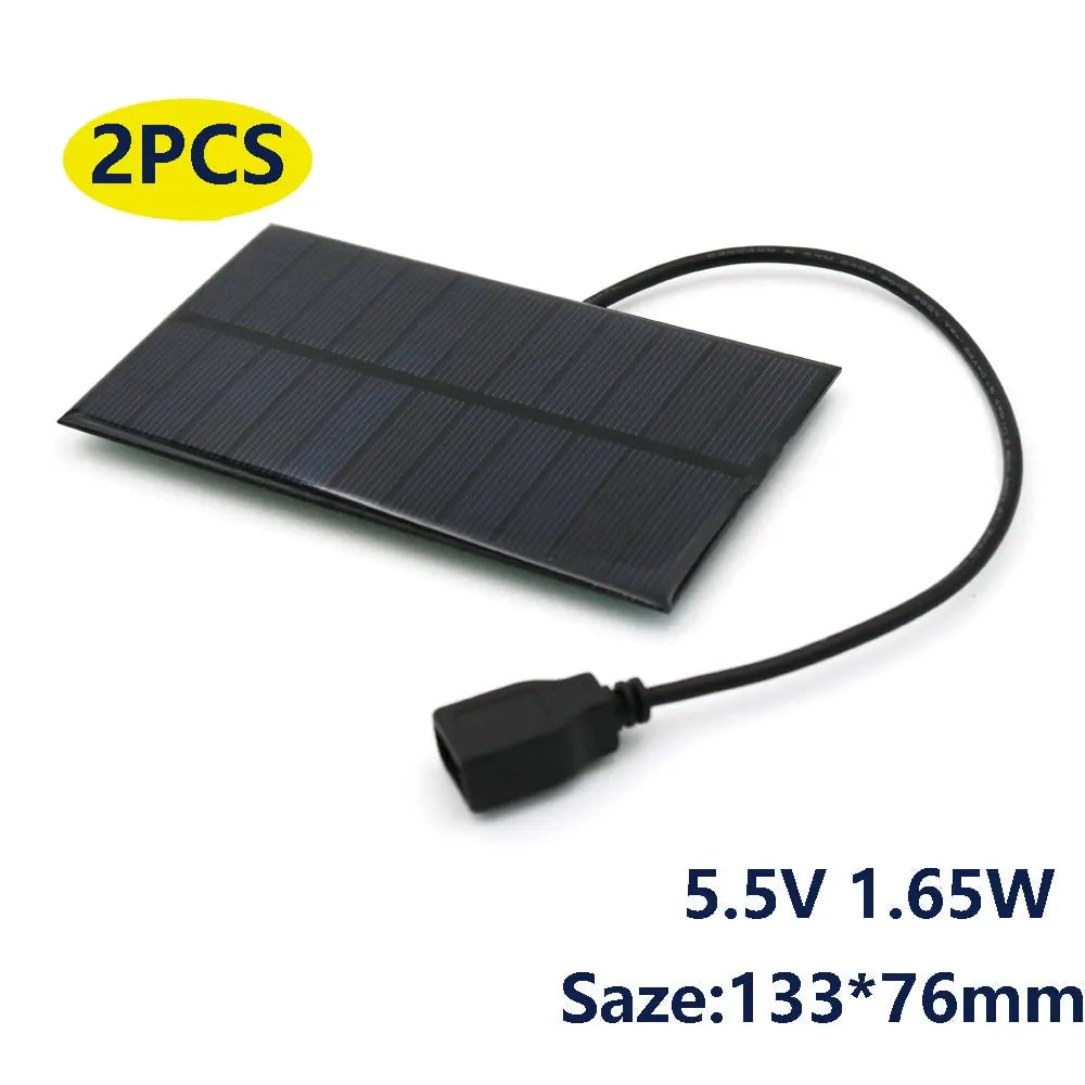 Solar Charger Panel 5.5V 300/400/800mA Output USB 1.5W 2W 4W 1.65W Callipson