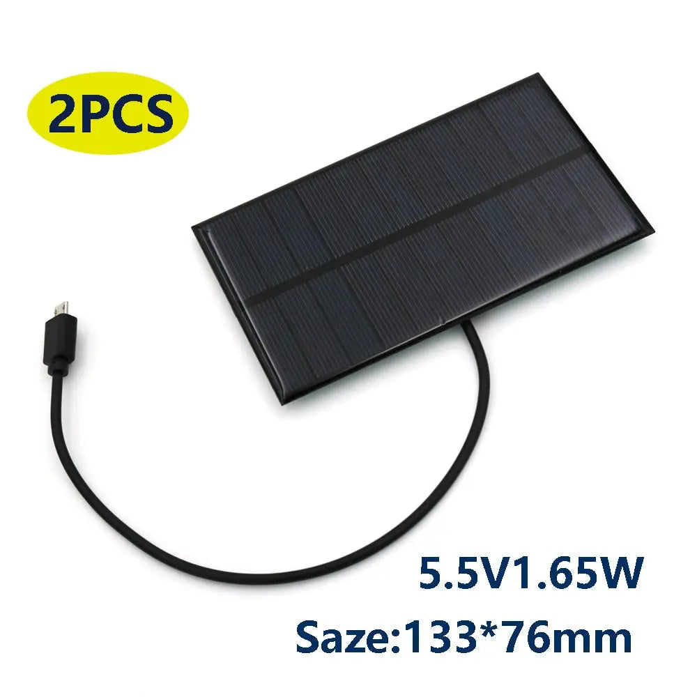 Solar Charger Panel 5.5V 300/400/800mA Output USB 1.5W 2W 4W 1.65W Callipson